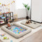 Costway Peuterreisbed - Opblaasbaar - Incl. Matras & Pomp - 165 x 118 x 20 cm - Grijs
