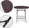 Inklapbare tafel - HDPE houtimitatie - 7,5 kg - weerbestendig
