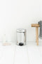 Brabantia NewIcon Prullenbak - 3 liter - Brilliant Steel