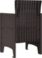 vidaXL - Tuinmeubelen - met - Kussens - 4 - stuks - Bruin - Poly - Rattan