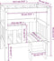 vidaXL - Hondenmand - 65,5x43x70 - cm - massief - grenenhout