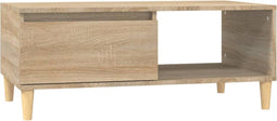 vidaXL - Salontafel - 90x50x36,5 - cm - bewerkt - hout - sonoma - eikenkleurig