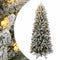 vidaXL - Kunstkerstboom - met - 300 - LED's - en - sneeuw - 180 - cm