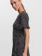 VERO MODA VMHENNA - Wrap jurk - Korte mouwen met ruche details - Blauw - Dames - Maat XS