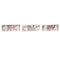 Ophangdecoratie DKD Home Decor Roze Licht Roze Hout 6,5 x 1 x 6,5 cm (9 Onderdelen) (3 Stuks)