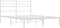 vidaXL - Bedframe - met - hoofdbord - metaal - wit - 160x200 - cm