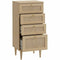 Ladenkast - 4 lades - 50,4 x 41,4 x 108,8 cm - Beige