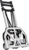 Juskys Inklapbare Trappensteekwagen - Max. 80 kg - Ergonomische handgreep - Zilver/zwart