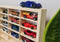 Houten plank voor auto's / veren KRUZZEL
