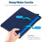 Lenovo Tab M9 - Book Case - Kunstlederen Tri-fold met Standaard - Blauw