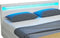 Juskys Lyon - Gestoffeerd bed - LED Verlichting Bedlades - Wit - 140 x 200 cm