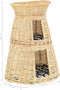 vidaXL - 3-delige - Kattenmandset - met - kussens - 47x34x60cm - natuurlijk - wilgen