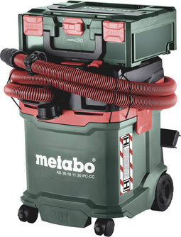 Metabo AS 36-18 H 30 PC-CC 602075850 Accu-stofzuiger 30 l Zonder accu, Zonder lader
