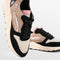 PS Poelman Carocel - Lage Sneakers - Imitatie Leren Suedè met Beige Profielzool - Zwart Rose Goud