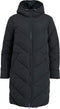 VILA VITRUST NEW LONG JACKET - Gequilte jas met capuchon - Zwart - Maat 36