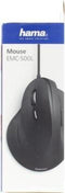 Hama EMC-500 - Ergonomische muis linkshandig - 1800 dpi - Draad