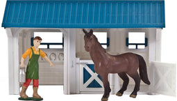 Dutch Farm Paardenstal met Figuur en Paard