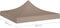 vidaXL - Partytentdak 270 g/m² - 2x2 m UV- en waterbestendig - taupe