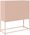 vidaXL - Dressoir - 100,5x39x107 - cm - koudgewalst - staal - roze