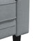vidaXL - Driezitsbank - Chesterfield-stijl - stof - lichtgrijs