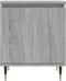 vidaXL - Nachtkastje - 40x30x50 - cm - bewerkt - hout - grijs - sonoma - eikenkleurig