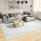 vidaXL - Vloerkleed - OVIEDO - laagpolig - 240x340 - cm - grijs