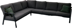 Driesprong collection - Kreta loungeset antraciet 3-delig