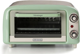 Ariete 3919/04 - Vintage mini oven - 10 liter - instelbare temperatuur 80 tot 230°C - groen