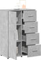 vidaXL - Dressoir - 60x31x84 - cm - bewerkt - hout - betongrijs