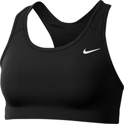 Nike Dri-FIT Swoosh - Sportbeha Dames - Nonpadded - Black/White - Maat XL