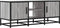vidaXL - Tv-meubel - 100x35x41 - cm - bewerkt - hout - metaal - grijs - sonoma - eiken