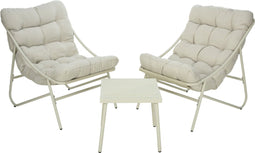 Home & Styling Tuinmeubel set - Fauteuils en bijzettafeltje - Beige