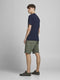 JACK&JONES JJIZACK JJCARGO SHORTS AMA SOLID STS - Korte Heren Cargo - Biologisch Katoen - Maat S
