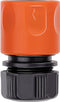 BLACK+DECKER Tuinslangkoppelingen - Set van 4 - 2x Waterstop Tussenstuk - Zwart Oranje (set van 4)