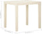 vidaXL - Tuintafel - 79x65x72 - cm - kunststof - wit
