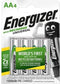 Energizer - HR6 AA - Oplaadbare NiMH batterij 1300mAh 1.2V (4-pack)