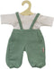 Poppen Tuinbroek Groen, 35-45 cm