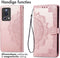 iMoshion Hoesje Geschikt voor Xiaomi 13 Lite Hoesje Met Pasjeshouder - iMoshion Mandala Bookcase - Rosé Goud