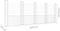 vidaXL - Schanskorf - U-vormig - met - 5 - palen - 500x20x200 - cm - ijzer