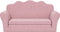 vidaXL Kinderslaapbank 2-zits zacht pluche roze