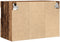 vidaXL - TV - Wandkast - met - LED - Verlichting - Oud - Hout - 60x30x40 - cm