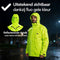 Infinity Goods Regenpak Nikki - 2-delig - Waterdicht Ademend Reflecterend - Fluo Geel