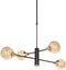 Steinhauer Constellation 3805ME - Hanglamp - Draaibaar en in hoogte verstelbaar - Messing en zwart