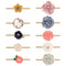 10-delige Baby Haarbandjes Nylon met Strikjes en Bloemen - Diverse Kleuren