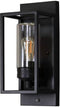 Konstsmide Trani - Wandlamp met sensor E27 20W IP44 - zwart