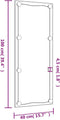 vidaXL - Wandspiegel - met - LED's - rechthoekig - 40x100 - cm - glas