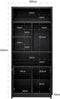 Richmond Interiors Boekenkast Oakura 2-deuren (Black)