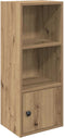 vidaXL - Boekenkast - 31x24x77 - cm - bewerkt - hout - artisanaal - eikenkleurig