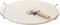 BBQ/oven pizzasteen rond keramiek - 33 cm / 13 inch - met handvaten incl. pizzasnijder - Pizzaplaat/pizzaplaten - Pizza maken