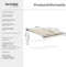 tectake® Ornella - Zonnescherm met Knikarm - 300 x 250 cm - Waterafstotend - Beige